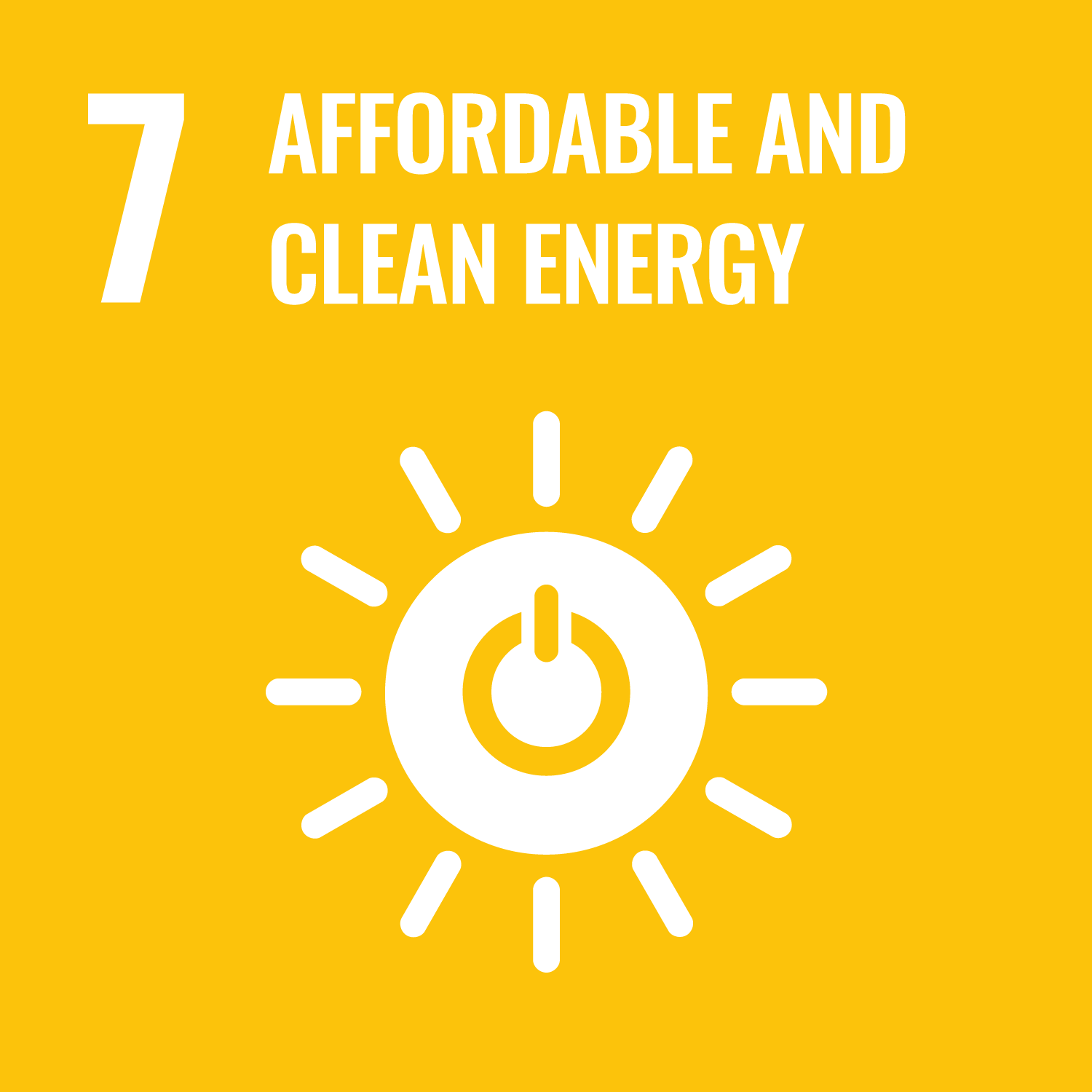 Goal 7 AFFORDABLE AND CLEAN ENERGY